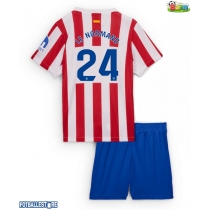 Atletico Madrid Robin Le Normand #24 Hjemmedraktsett Barn 2025-26 Kortermet (+ Korte bukser)